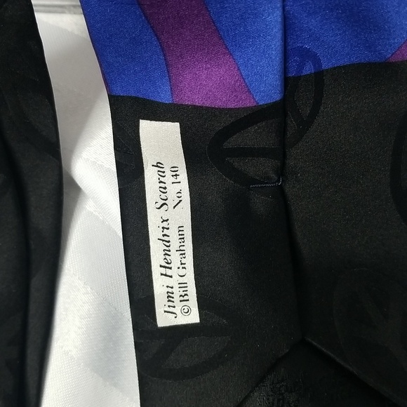 Vintage Fillmore West Jimi Hendrix Neck Tie Scarab Bill Graham NO#140 - Picture 4 of 9